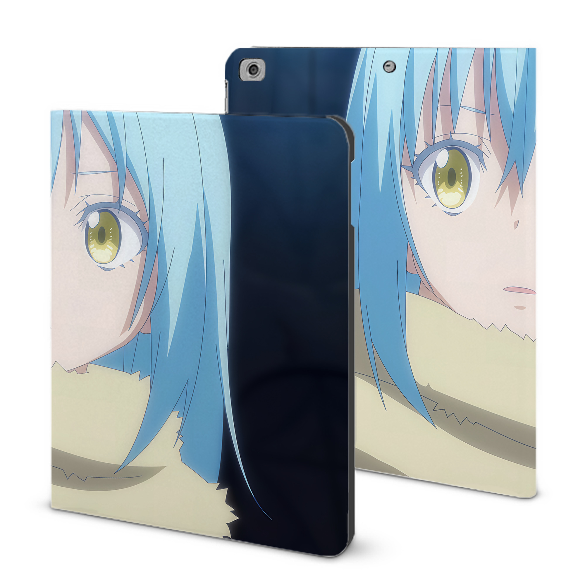 （画像用） 転スラ Regarding Reincarnated to Slime IPad ケース ブック型 PUレザー TPU 耐衝撃 軽量 薄型 ペン収納なし 全面保護 IPad 各モデル対応